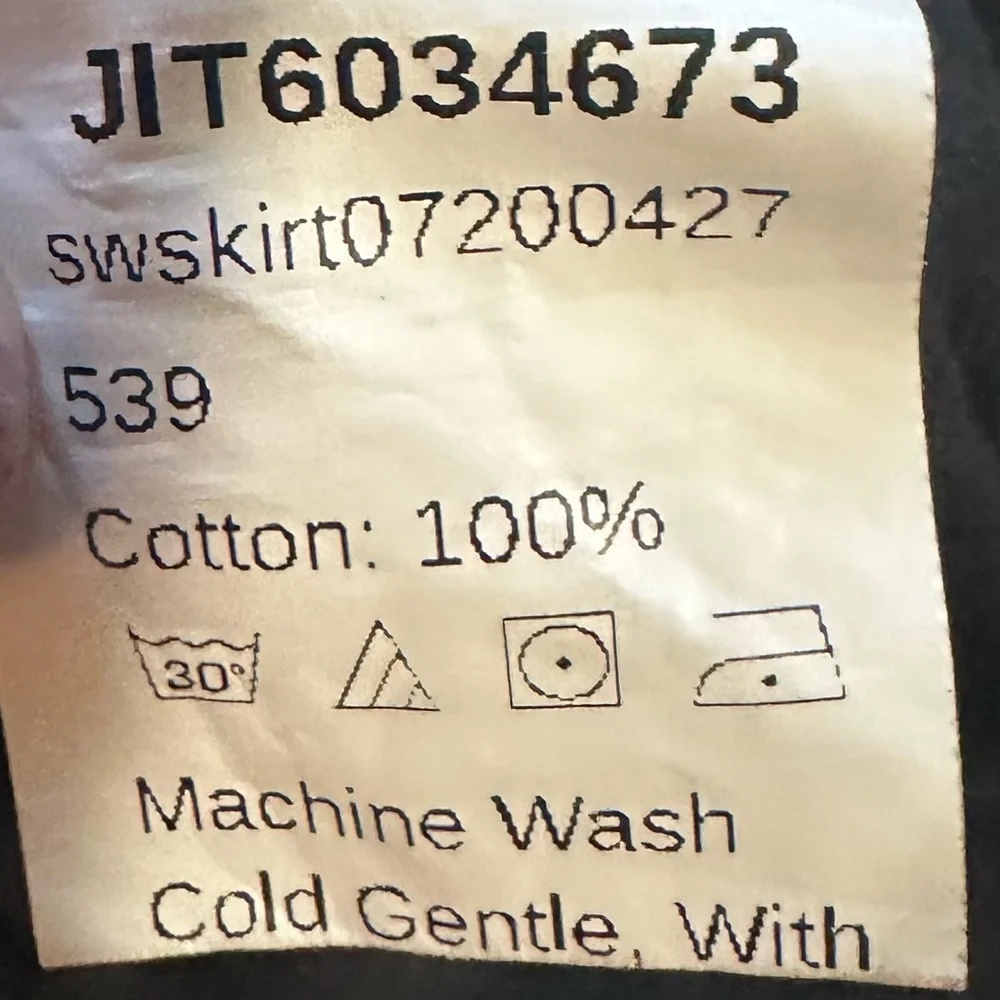 SHEIN 100% Cotton Ruffle Hem Mini Skirt - Women’s Size Small - Picture 6 of 6